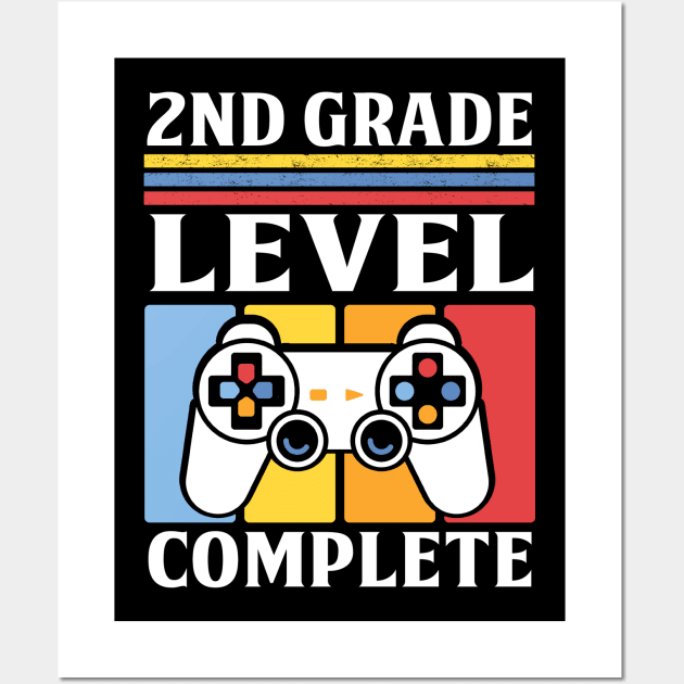 2nd Grade Level Complete Video Game Player 2019 Graduation Wall Art by Kaileymahoney